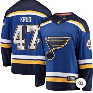 Torey Krug St. Louis Blues Fanatics Home Breakaway Jersey - Blue